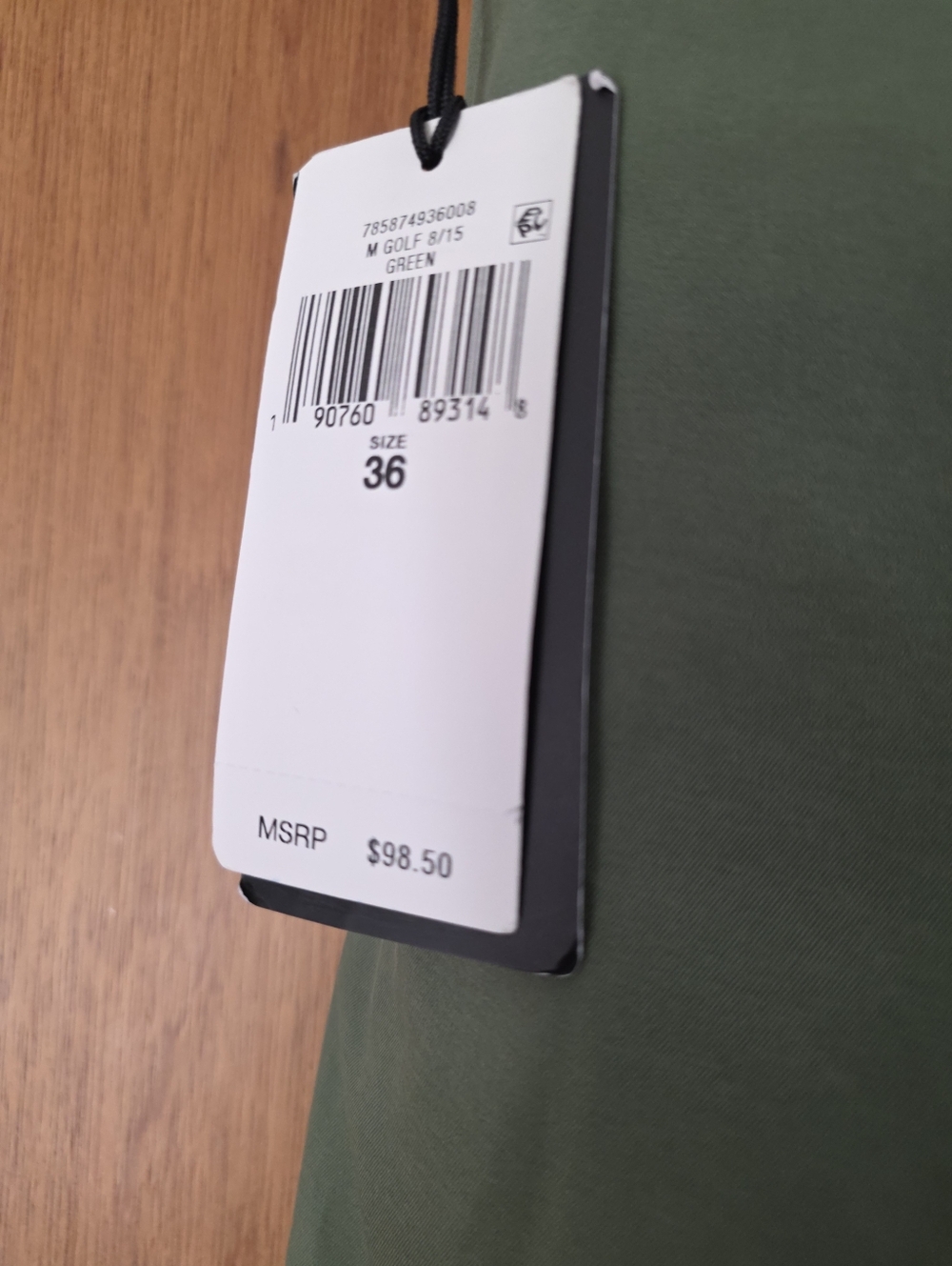 RLX Ralph Lauren Olive Green Men’s Performance Flat-Front Shorts Size 36 Nwt - Picture 7 of 9